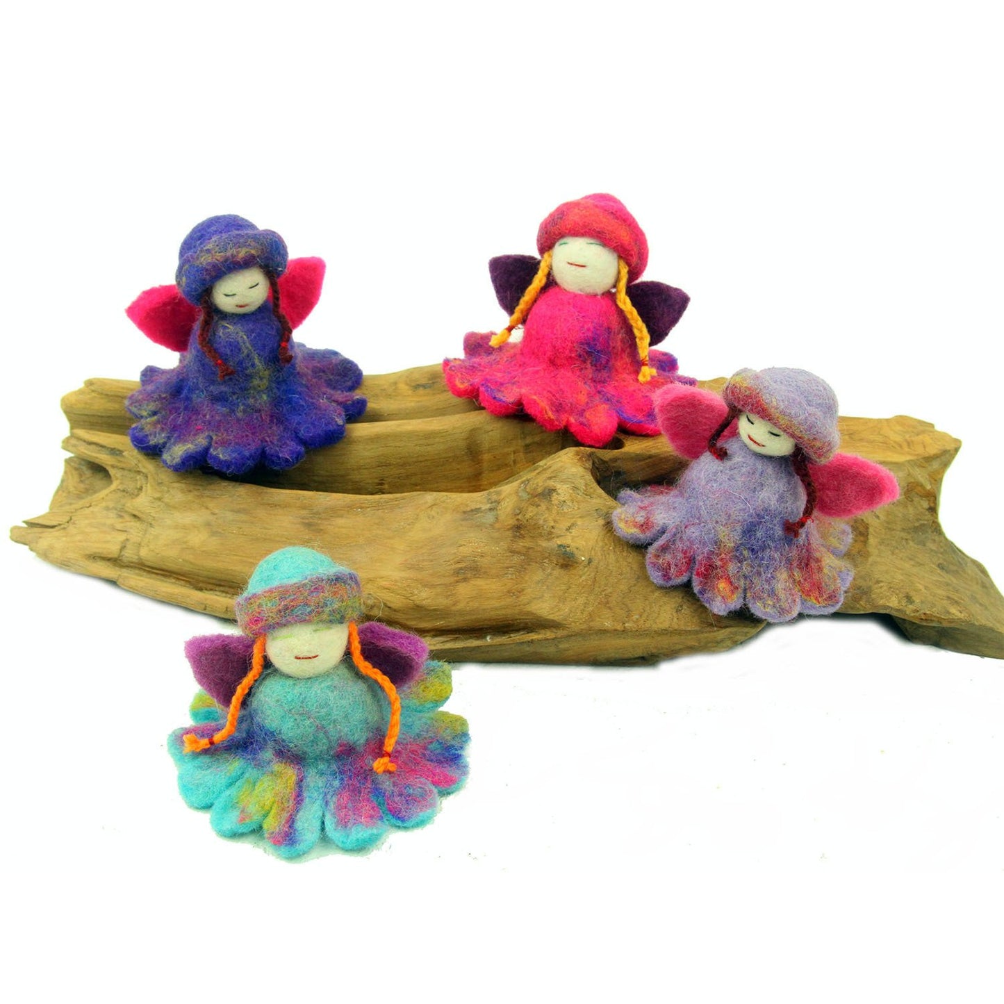 Colorful Flower Fairies! Set of 4 from Global Groove