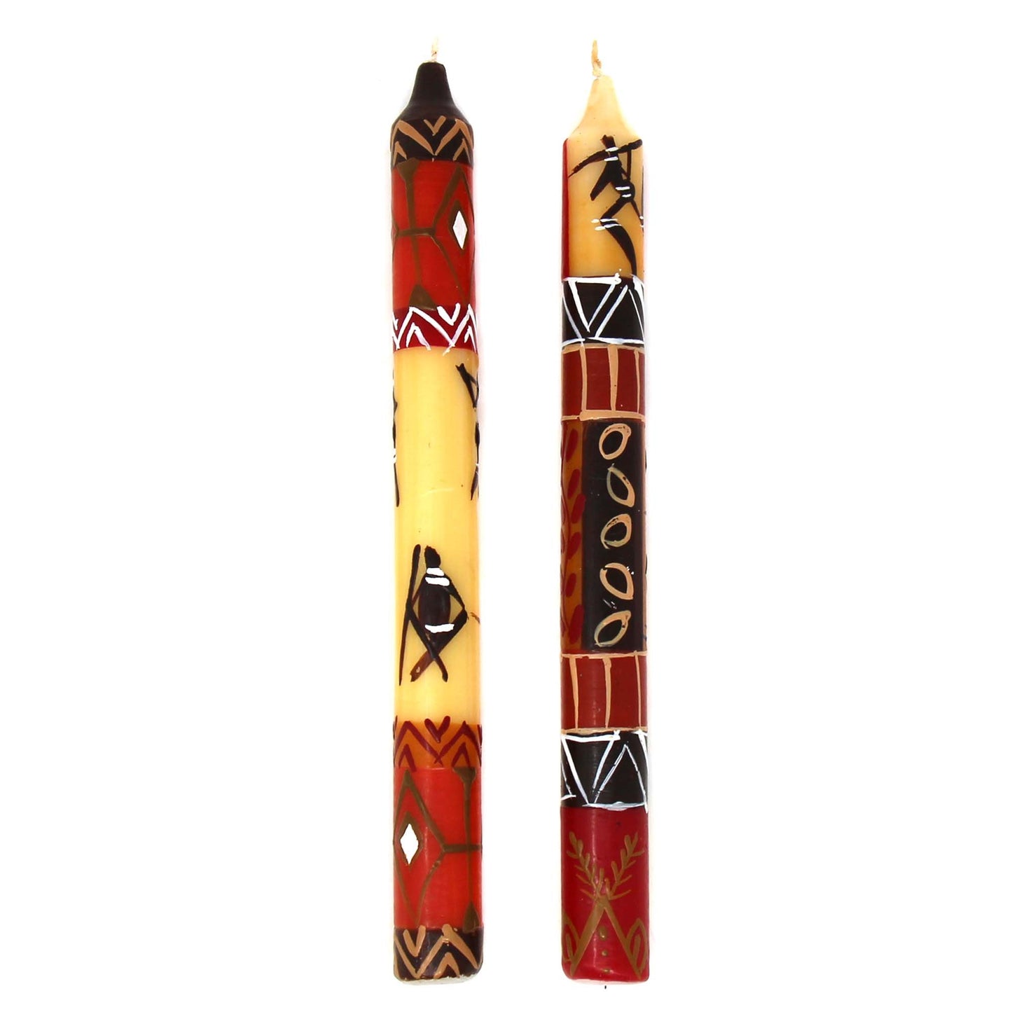 Tall Hand Painted Candles - Pair - Damisi Design - Nobunto