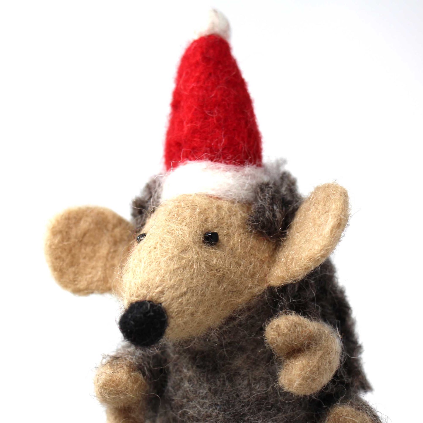 Hand Felted Christmas Ornament: Hedgehog - Global Groove (H)