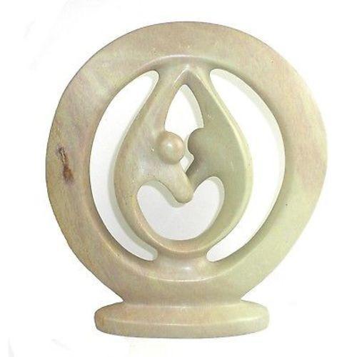 Natural Soapstone Lover's Embrace; 10"