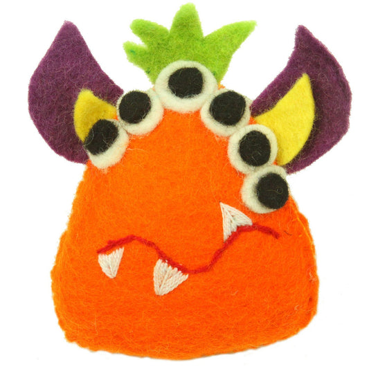 Many-Eyed Monster Tooth Pillow by Global Groove